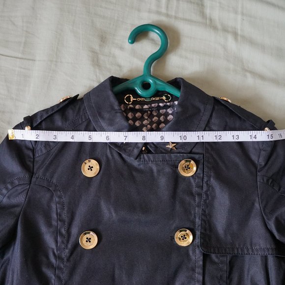 Gucci Double Breasted Short Trench Coat in Black (Size 38 EU) - Picture 12 of 16